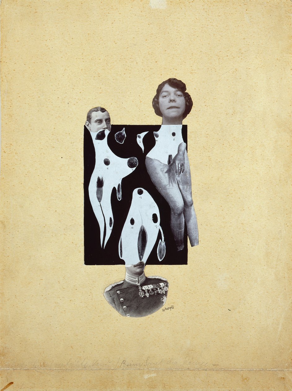Venus en el Juego de los Reyes - Johannes Theodor Baargeld (Zentrodada) (1892-1927). Collage de Johannes Baargeld