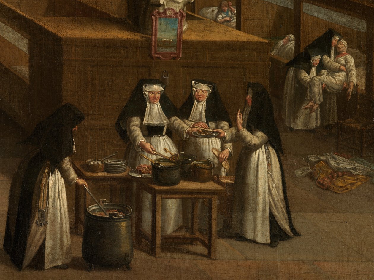 Detalle de los pabellones del hospital Saint John