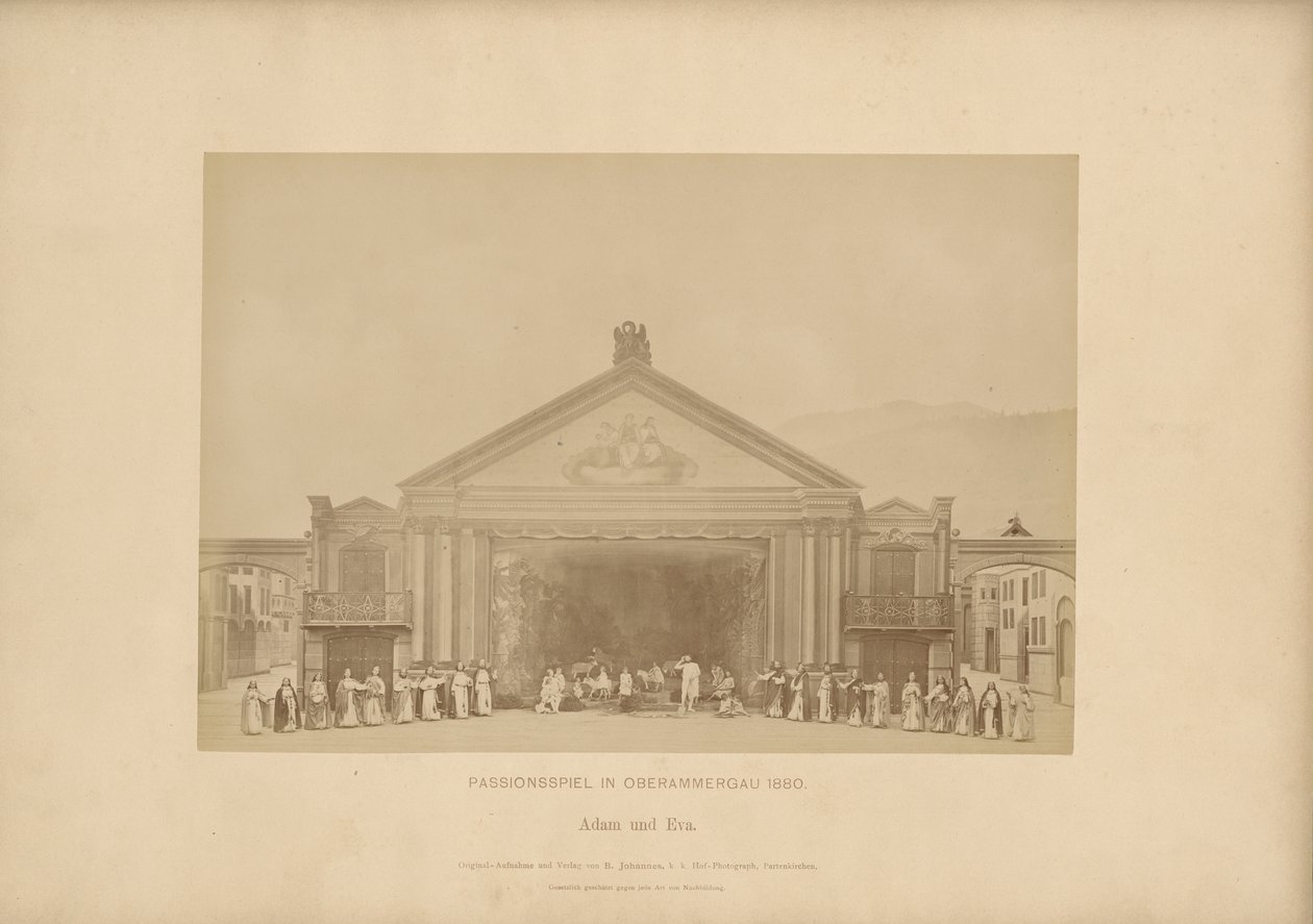 Passion Play de Ober-Ammergau - Adán y Eva de Johannes Bernhard