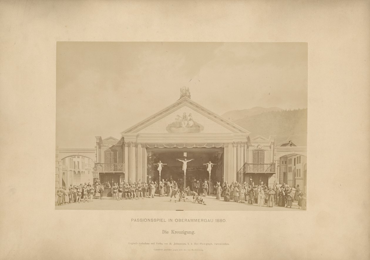 Passion Play de Ober-Ammergau - La Crucifixión de Johannes Bernhard