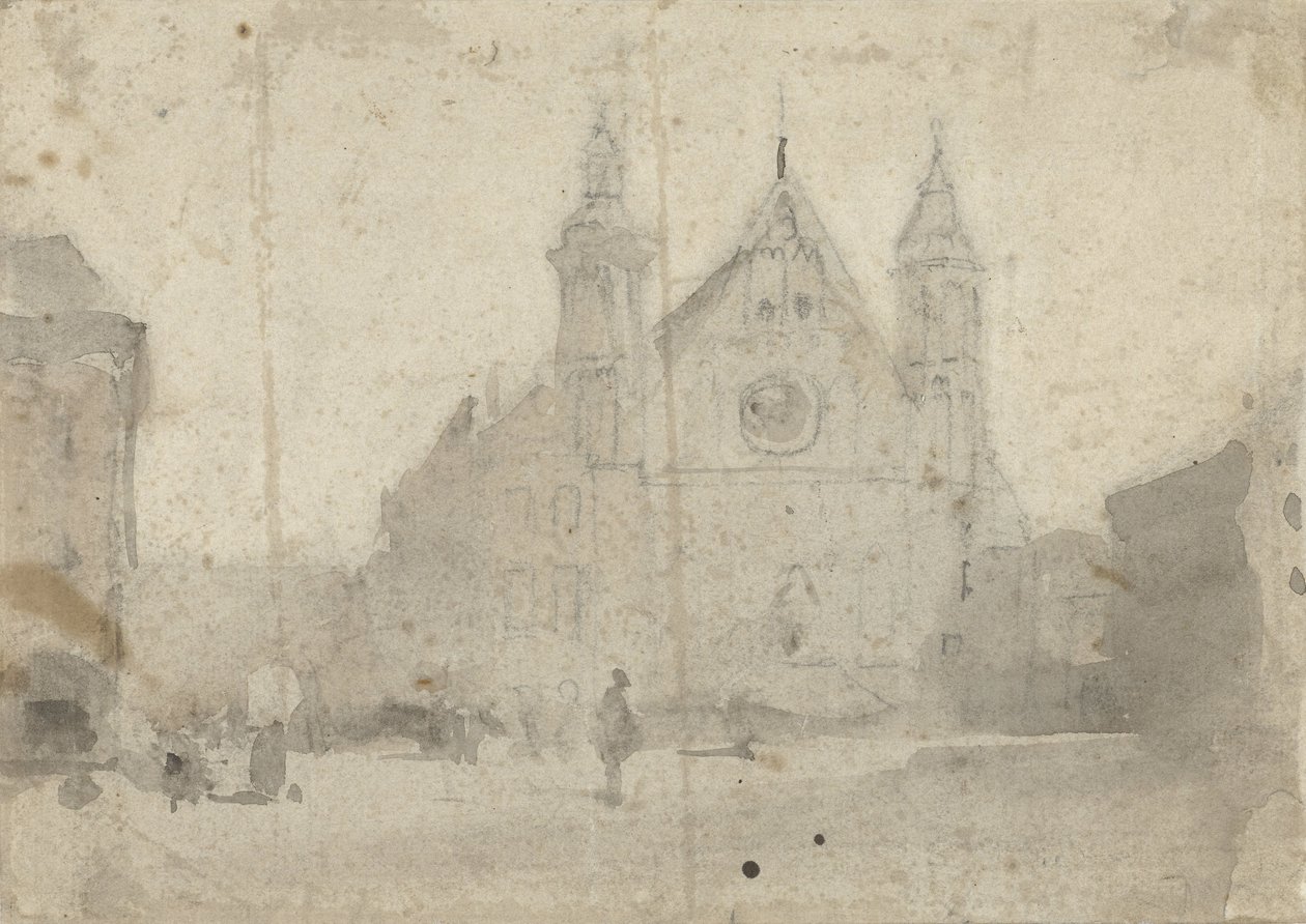 Vista de la Sala de los Caballeros en Binnenhof de Johannes Bosboom