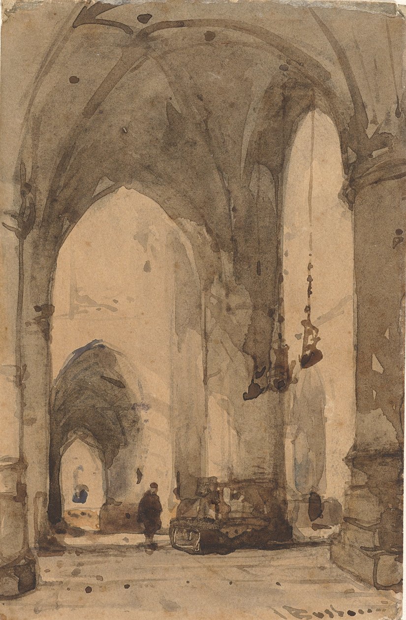 Interior de la Sint-Bavokerk de Haarlem de Johannes Bosboom