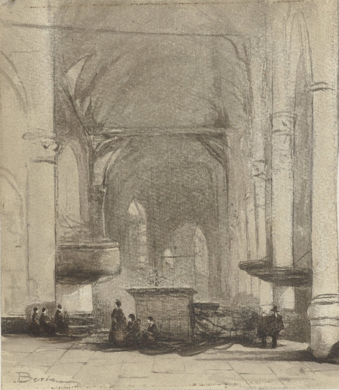 Interior de la iglesia de Johannes Bosboom