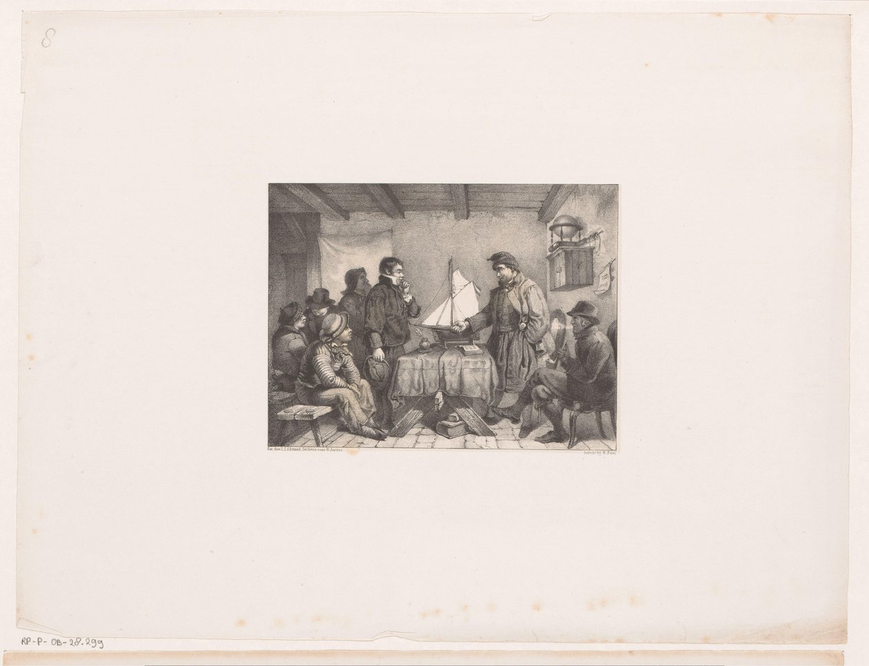 Pago de los muchachos del barco de Johannes Christiaan d