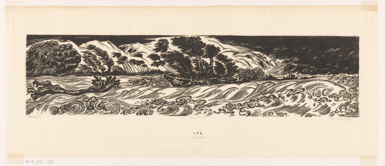 Bandjir (título original del objeto) de Johannes Frederik Engelbert ten Klooster (signed by artist)
