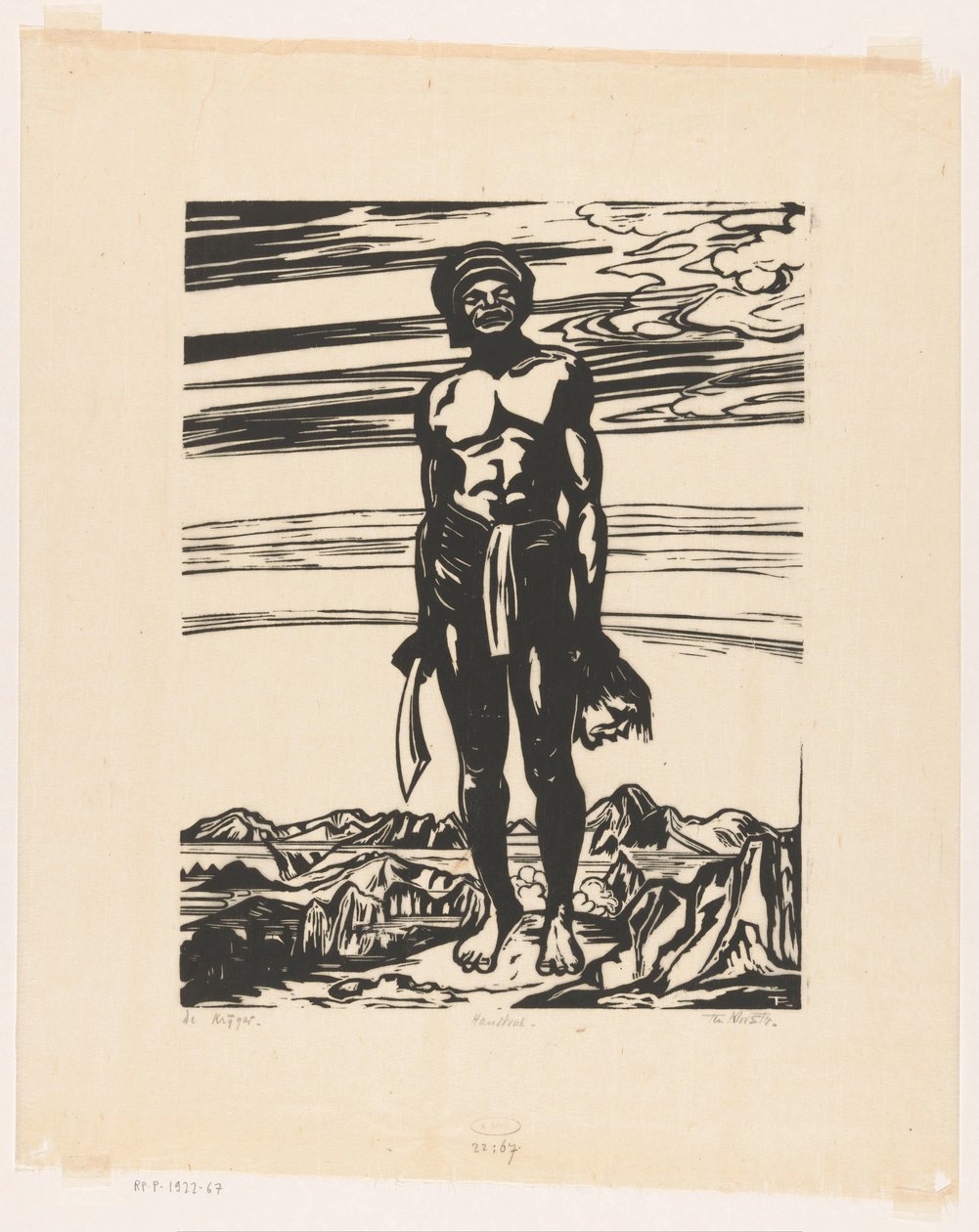 El guerrero (título original del objeto) de Johannes Frederik Engelbert ten Klooster (signed by artist)