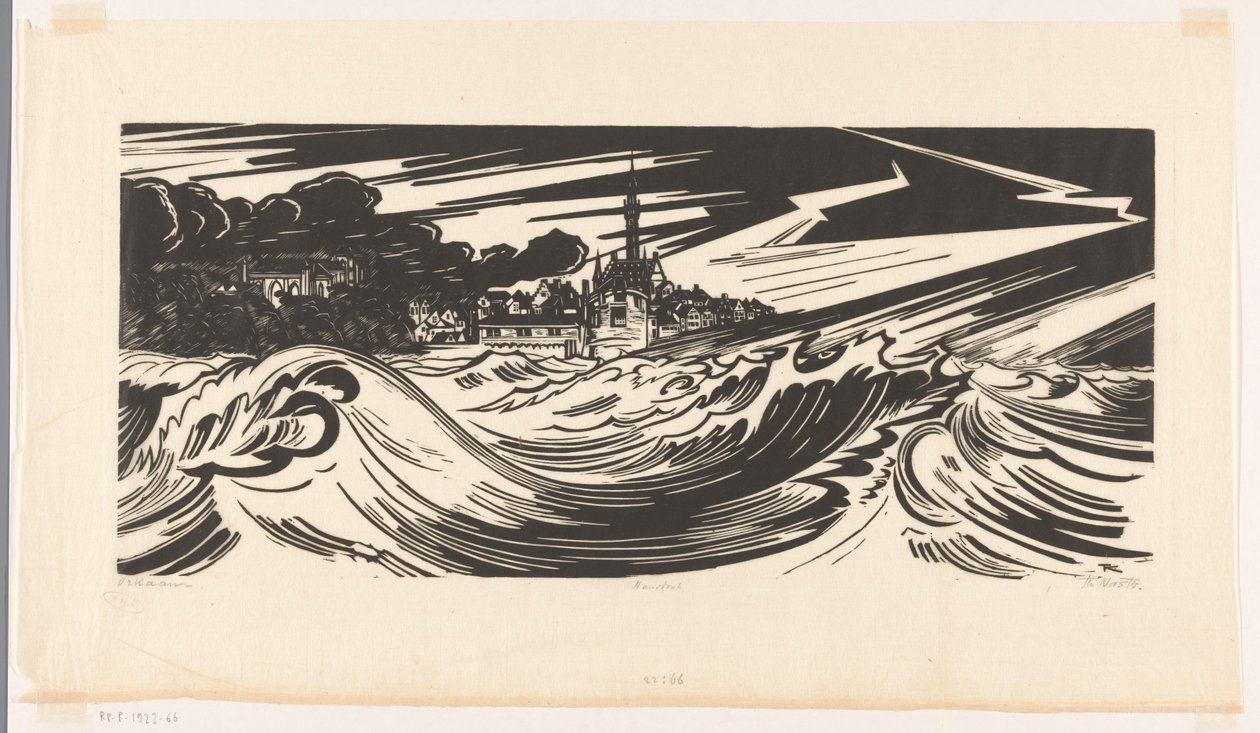 Orkaan (título original del objeto) de Johannes Frederik Engelbert ten Klooster (signed by artist)