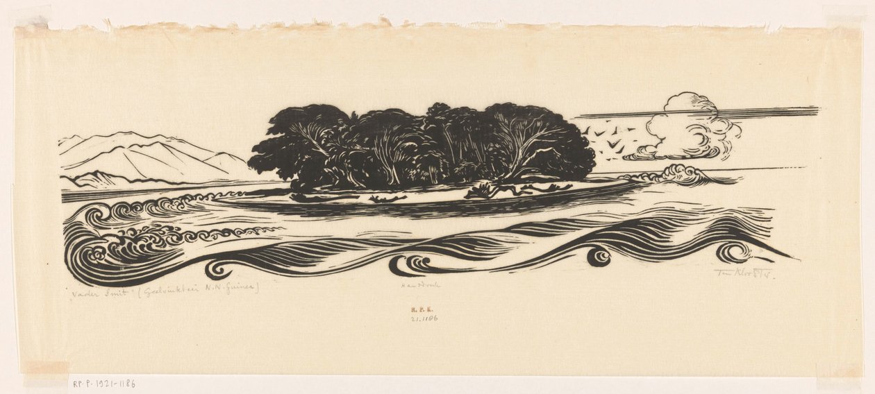 Padre Smit, Geelvinkbaai, Nueva Guinea Neerlandesa (título original del objeto) de Johannes Frederik Engelbert ten Klooster (signed by artist)