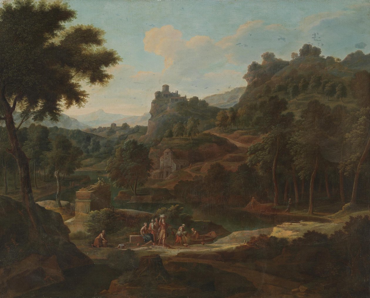 Un paisaje idílico de estilo italiano de Johannes Glauber