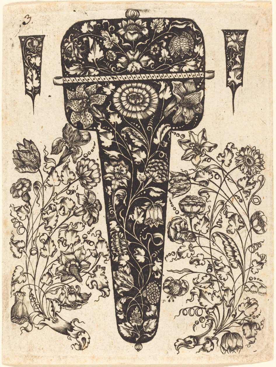 Colgante adornado con flores de Johannes Hanias