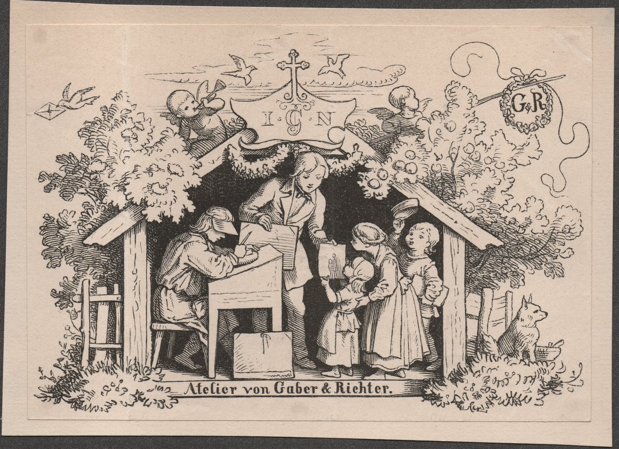 Estudio de Gaber  Richter de Johannes Heinrich & Gaber August (1823 1894) Richter