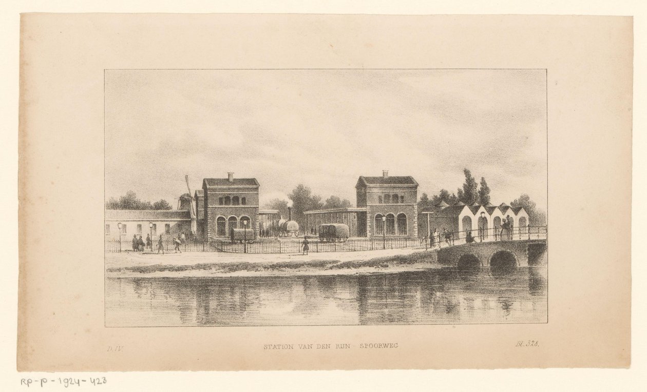 Estación del Rin en Ámsterdam
Estación ferroviaria del Rin (título en el objeto) de Johannes Hilverdink (possibly)