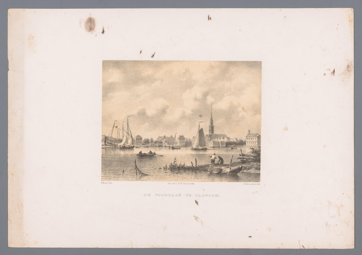 Voorzaan en Zaandam
El Voorzaan en Zaandam (título en el objeto) de Johannes Hilverdink