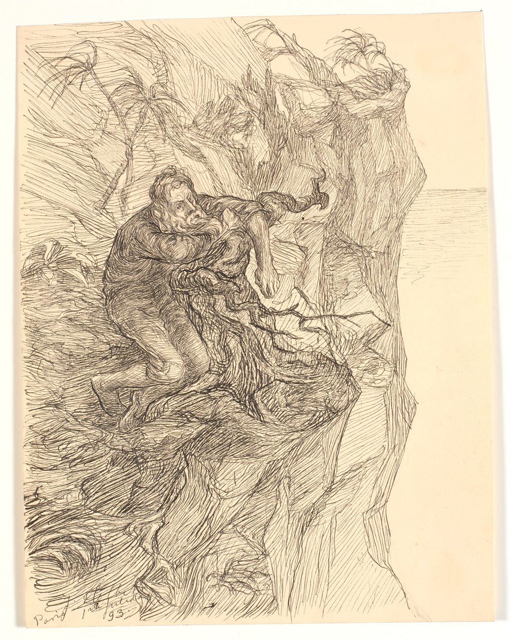 Ilustración para Alfred Tennyson "Enoch Arden" de Johannes Holbek