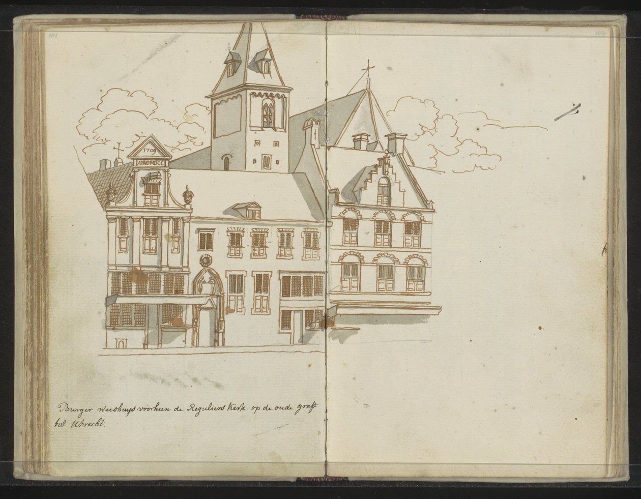 Orfanato civil en Oudegracht en Utrecht de Johannes Huibert Prins