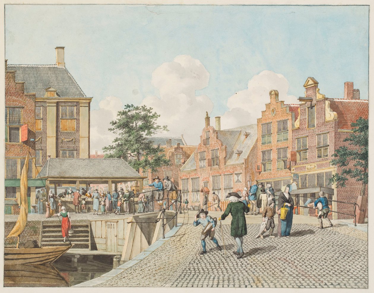 Vista urbana holandesa de Johannes Huibert Prins