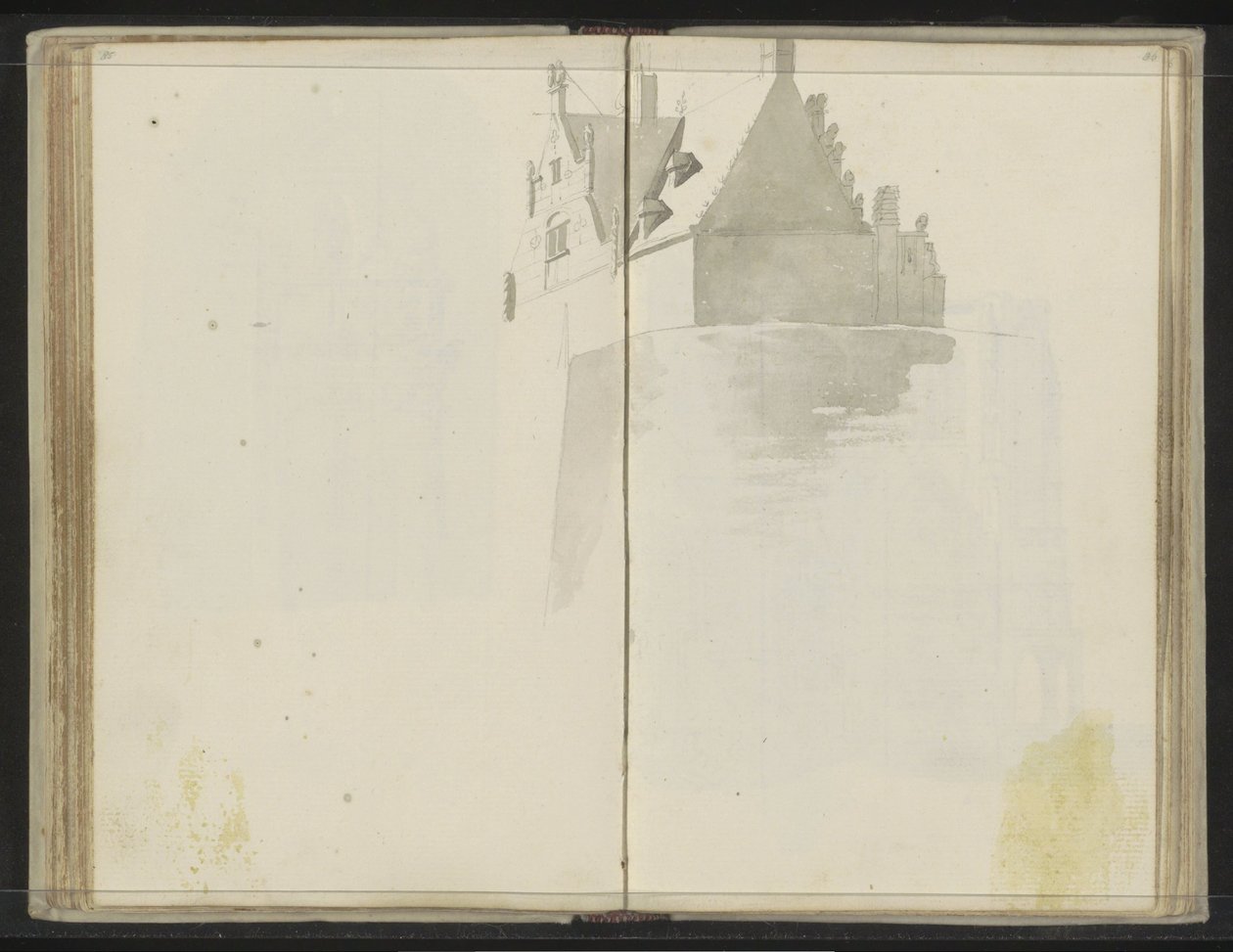 Waterslootse Poort en Delft de Johannes Huibert Prins