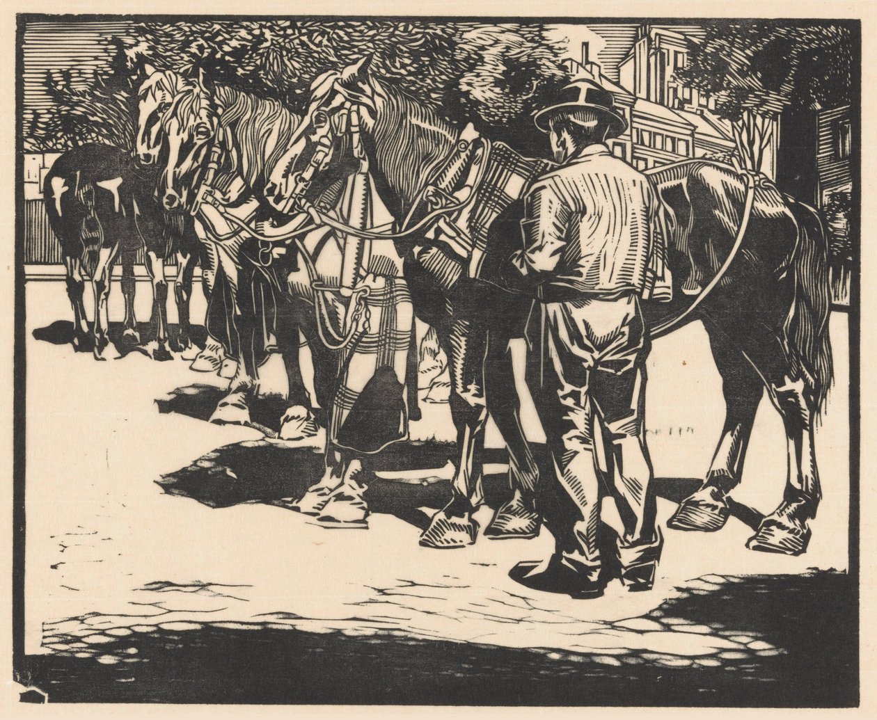 Montar a caballo en una plaza de Johannes Josephus Aarts (signed by artist)