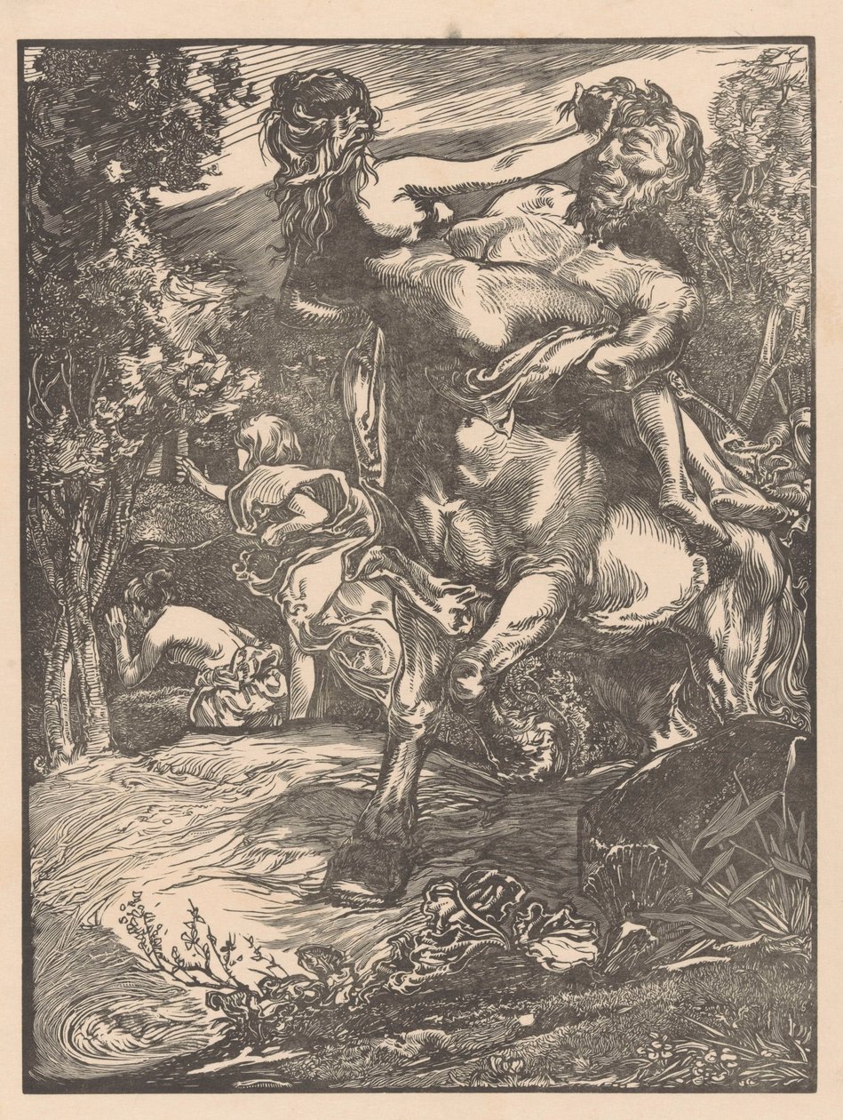Centauro secuestrando a una mujer de Johannes Josephus Aarts