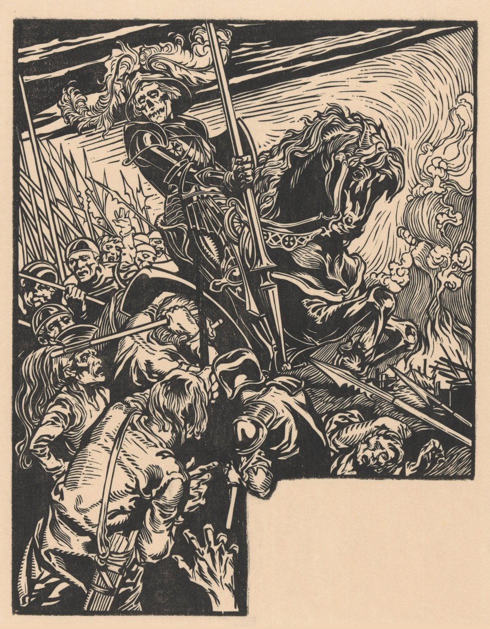 Muerte durante una batalla de Johannes Josephus Aarts