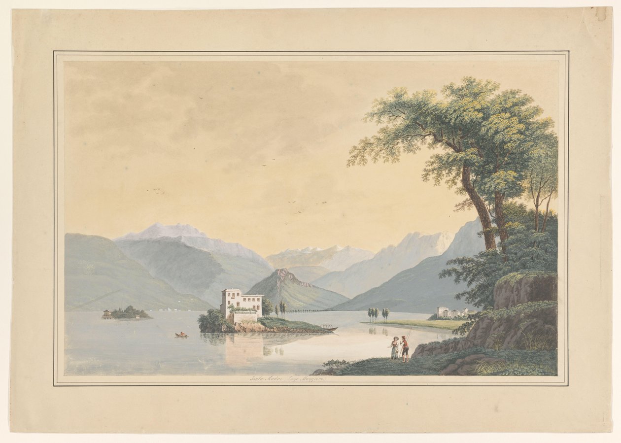 Vista de la Isola Madre en el Lago Mayor de Johannes Josephus Aarts