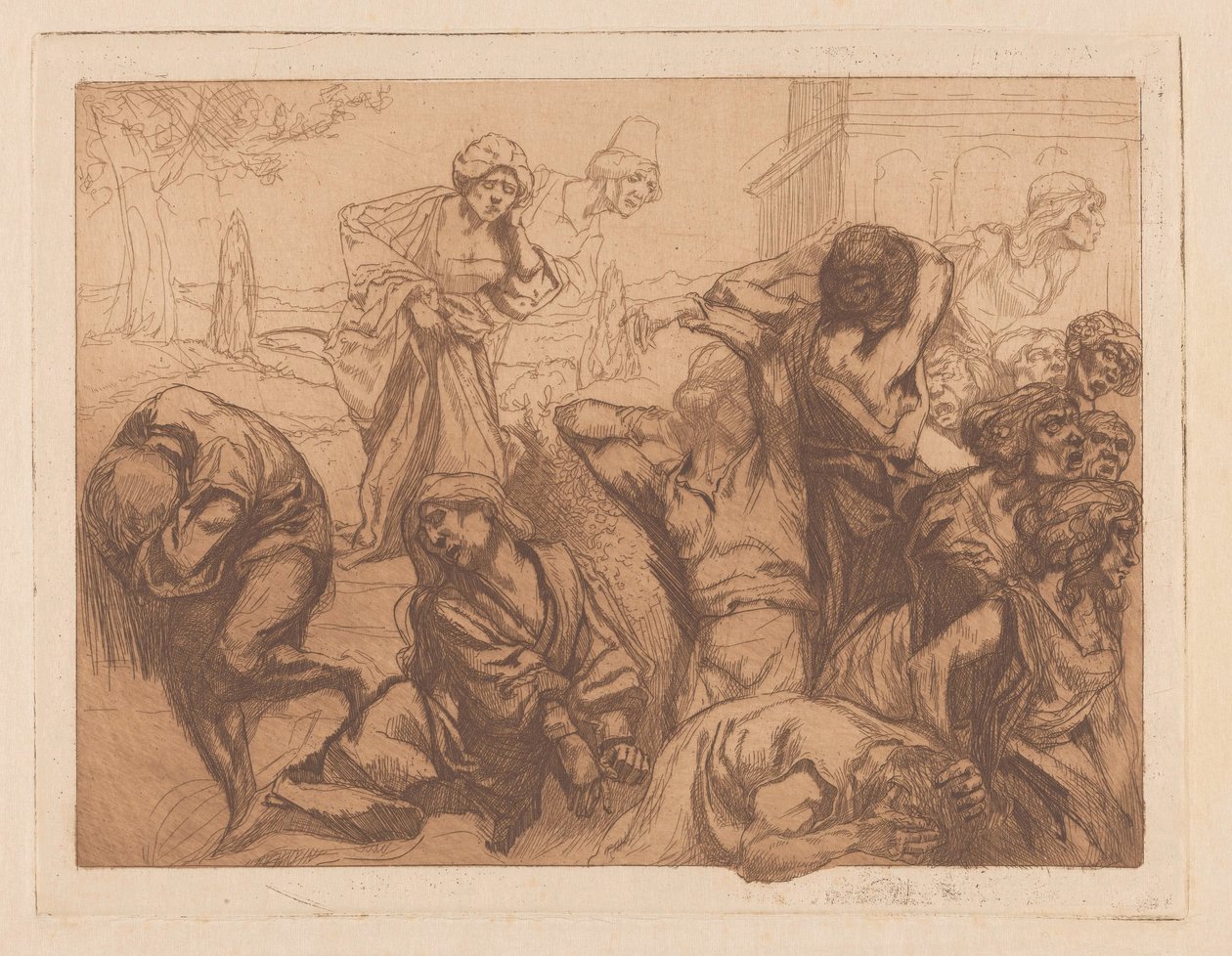 Mujeres consternadas de Johannes Josephus Aarts
