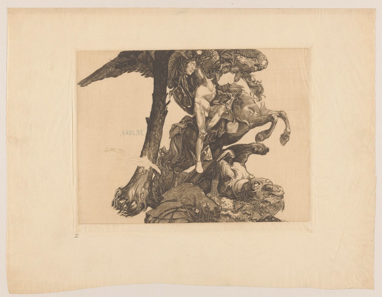 Perseo y el monstruo marino de Johannes Josephus Aarts