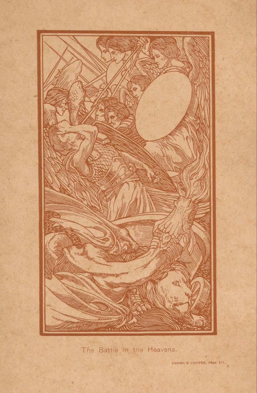 Strijd in de hemel
La batalla en los cielos (título en el objeto) de Johannes Josephus Aarts