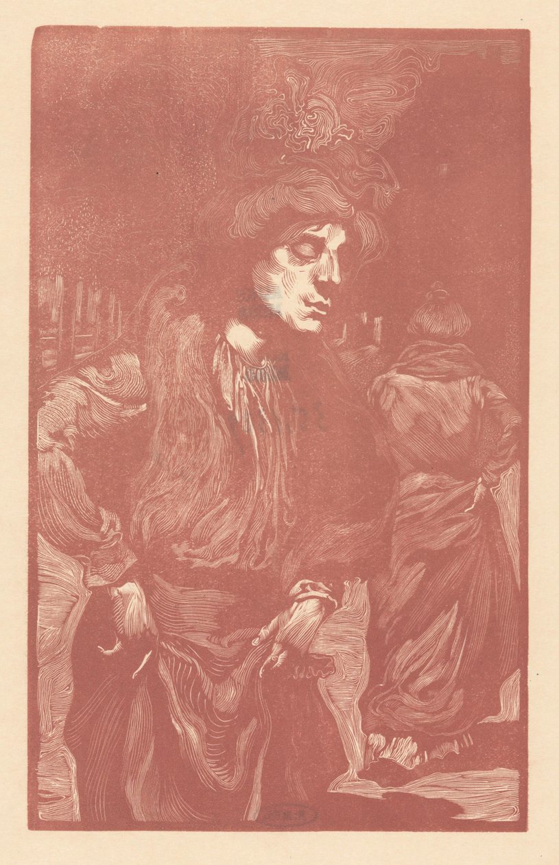 Dos mujeres caminando por la calle de Johannes Josephus Aarts