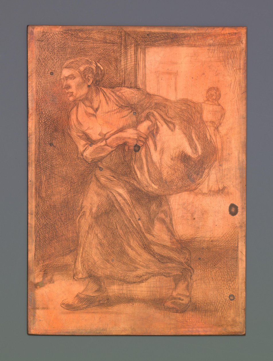 Mujer lleva un fardo de Johannes Josephus Aarts
