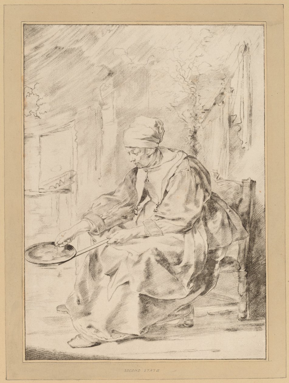Mujer de los panqueques, 1768 de Johannes Kornlein