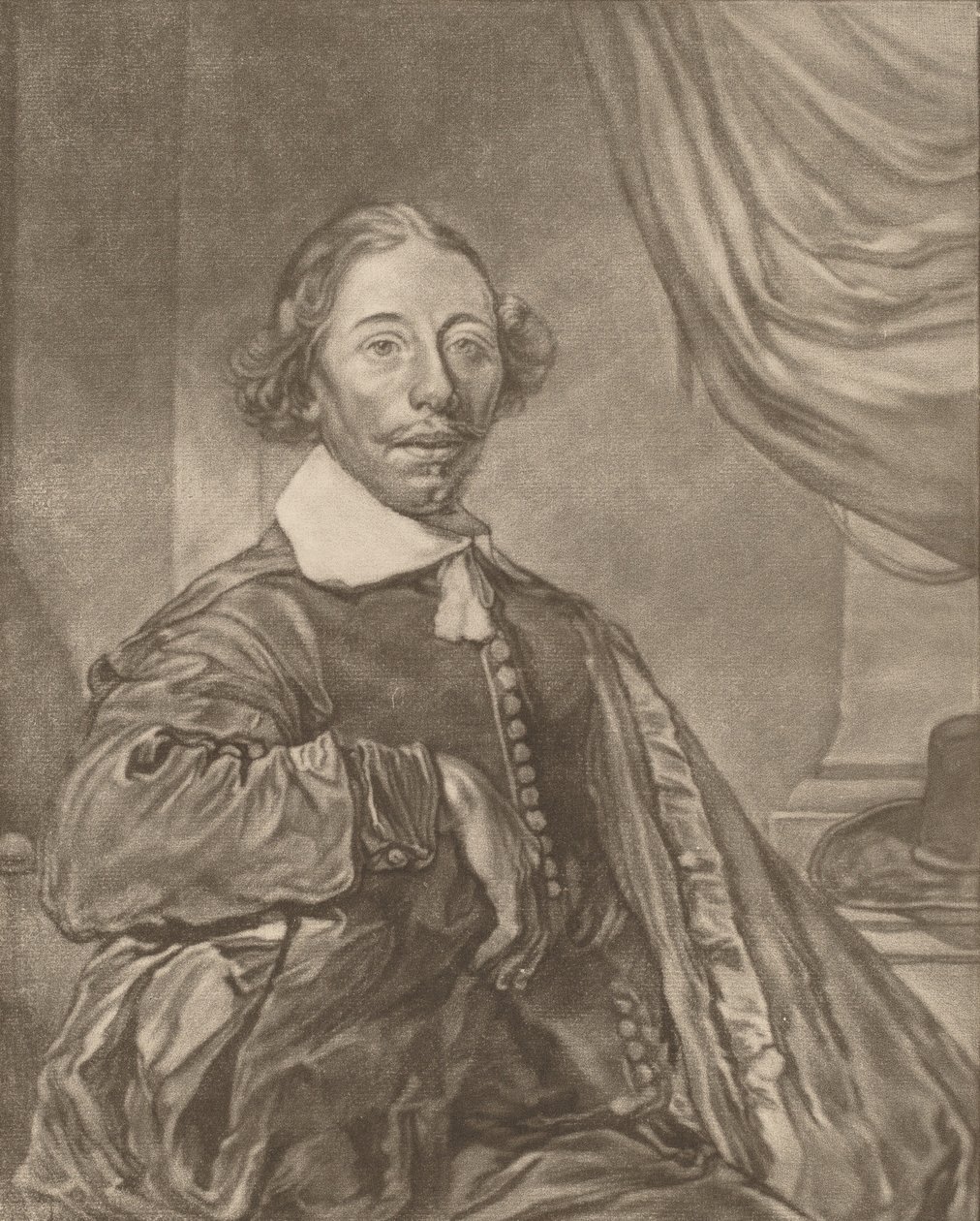 Retrato de un hombre sentado, 1771 de Johannes Kornlein