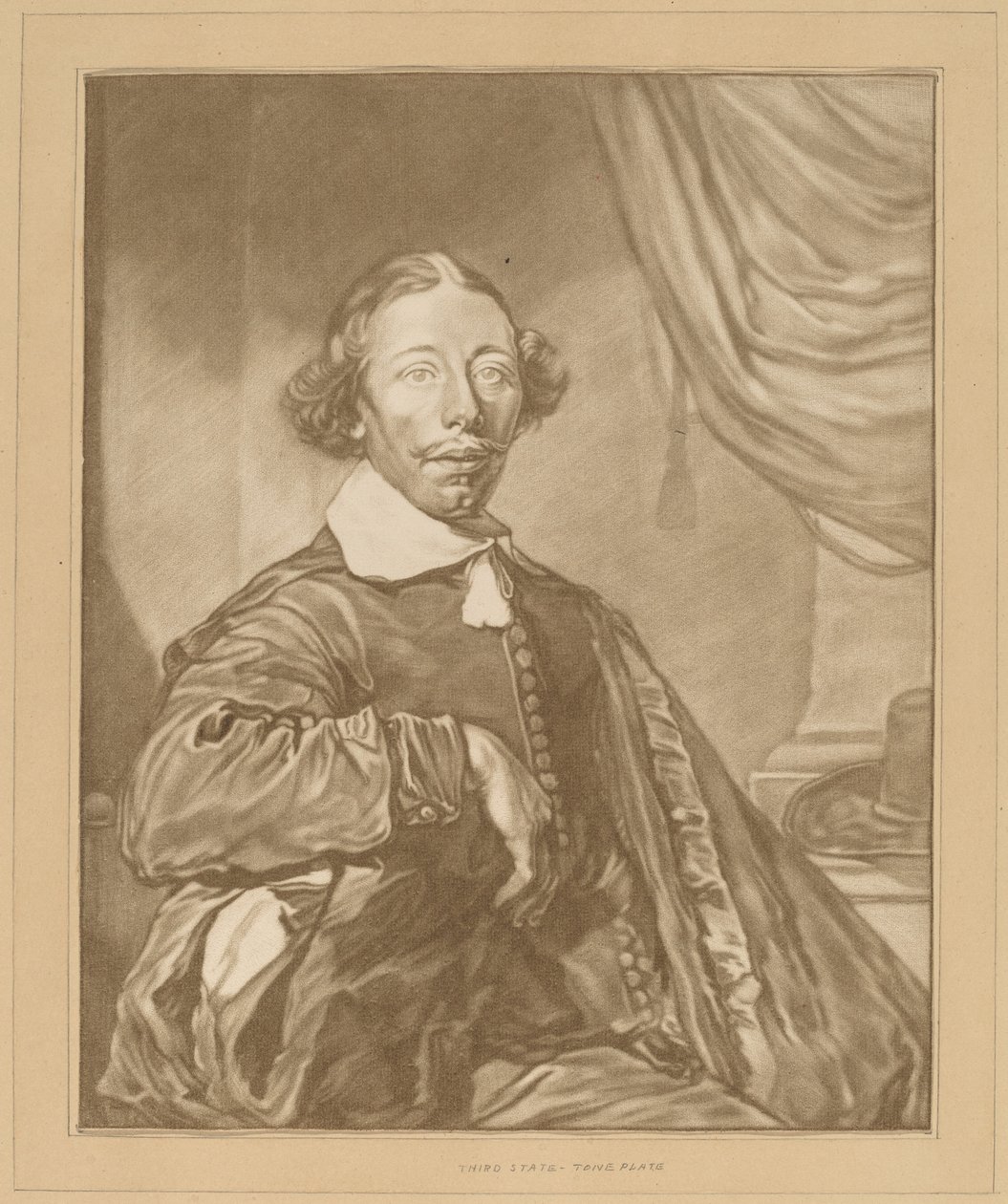 Retrato de un hombre sentado, 1771 de Johannes Kornlein