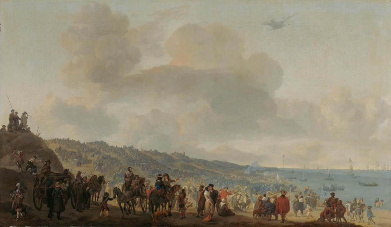 La salida de Carlos II de Inglaterra de Scheveningen, 2 de junio de 1660 de Johannes Lingelbach