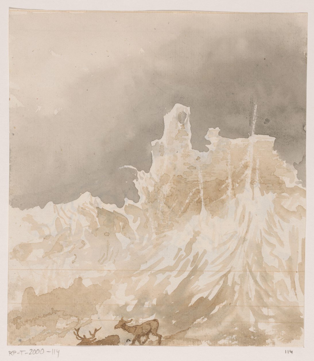 Ruinas en las Ardenas de Johannes Tavenraat (signed by artist)