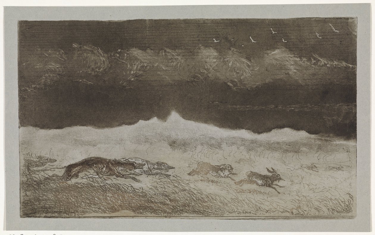 Caza de la liebre de Johannes Tavenraat