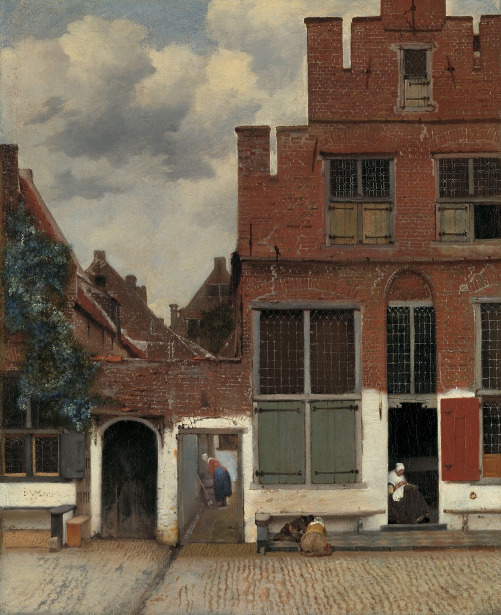 Vista de las casas de Delft, conocidas como 