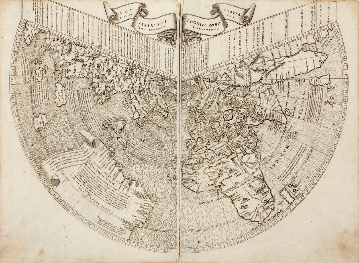 Mapamundi de la Geographia de Ptolomeo de Johannes & Vitalibus Bernardinus Venetus de Ruysch