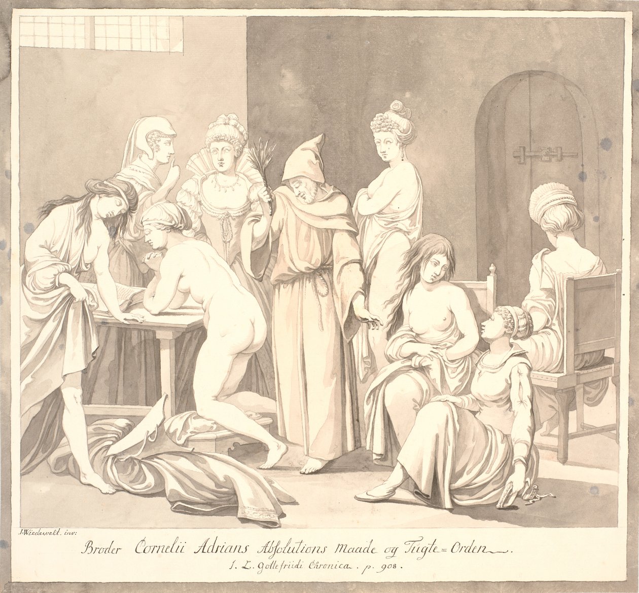 "Método de absolución y orden de disciplina del hermano Cornelii Adrians./ Crónica de J.L. Gottefriidi. p. 908." de Johannes Wiedewelt