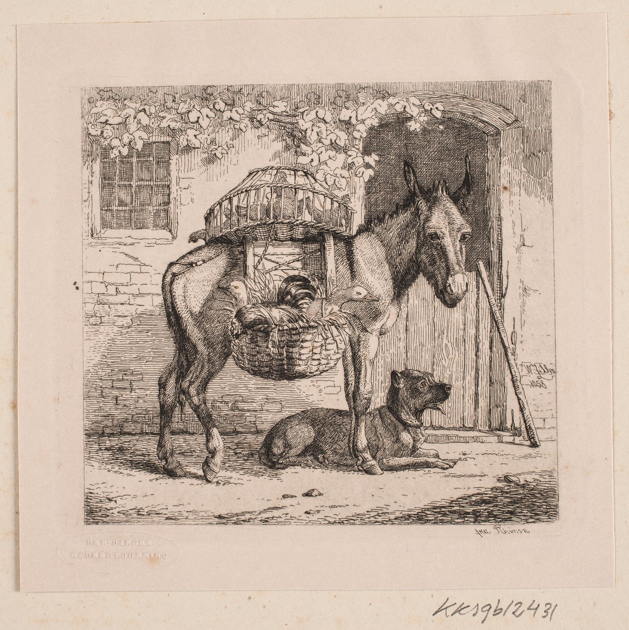 El burro del vendedor de gallinas de Johannes Wilhelm Zillen