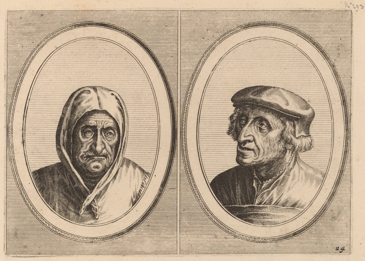 "Aecht Sonder-Ziel" y "Heertje Al-te-mooy" de Johannes and Lucas van Doetechum after Pieter Bruegel the Elder