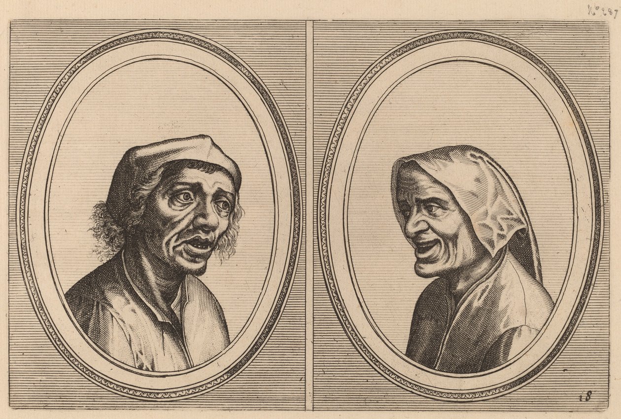 "Goe Geurtjen" y "Kribbighe Babbe" de Johannes and Lucas van Doetechum after Pieter Bruegel the Elder