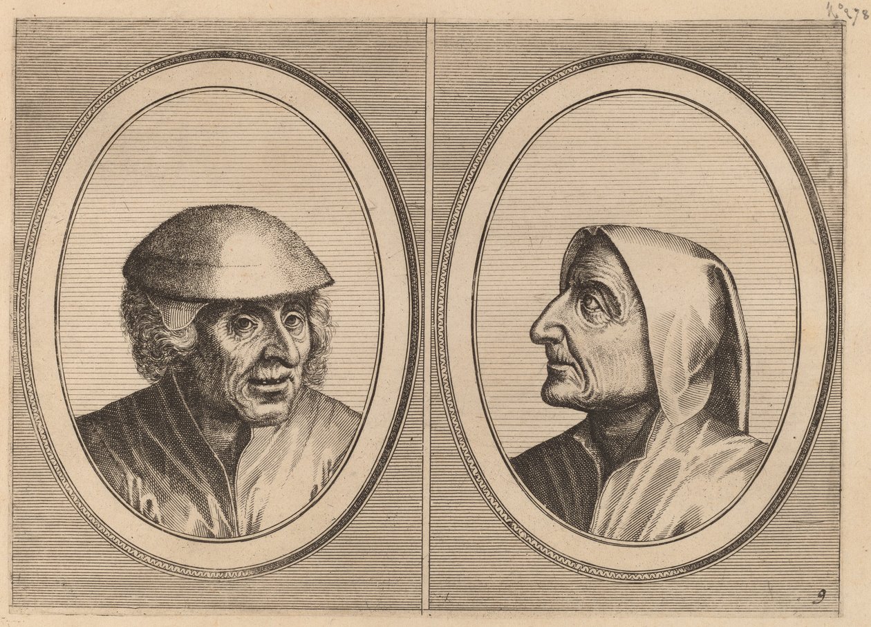 "Kees Geldt-sack" y "Kaarighe Truy" de Johannes and Lucas van Doetechum after Pieter Bruegel the Elder