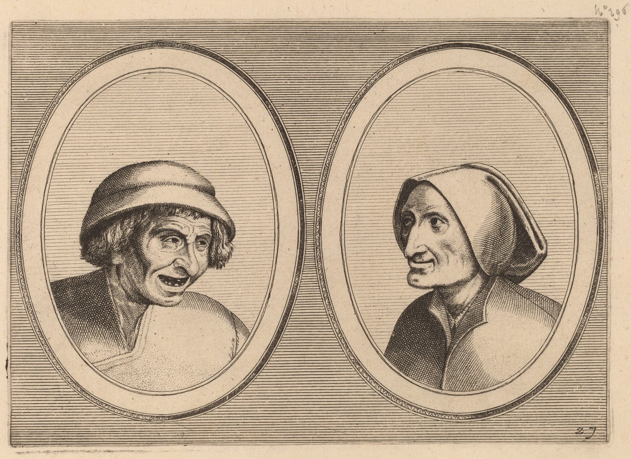 "Keesje Licht-hart" y "Verblinde Swaen" de Johannes and Lucas van Doetechum after Pieter Bruegel the Elder
