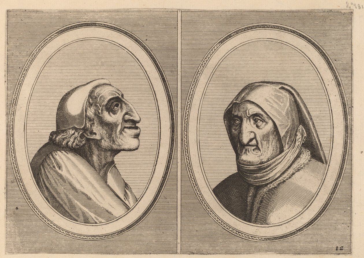 "Pater Muylaert" y "Mater Bille-bloots" de Johannes and Lucas van Doetechum after Pieter Bruegel the Elder