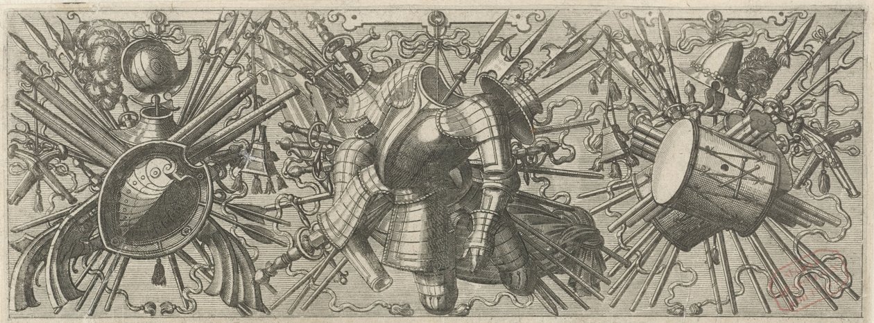Patatas fritas con doble tambor Panoplia sev armamentarium… (título de la serie) de Johannes of Lucas van Doetechum
