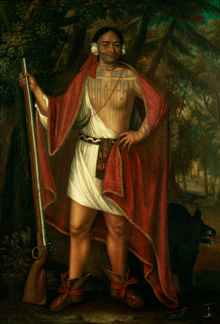 Sa Ga Yeath Qua Pieth Ton, Rey de los Maguas, 1710 de Johannes or Jan Verelst