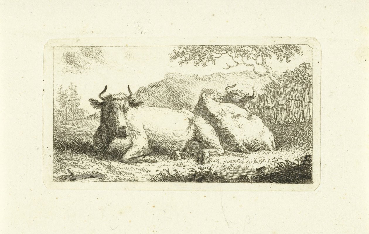 Dos vacas mentirosas de Johannes van Cuylenburgh