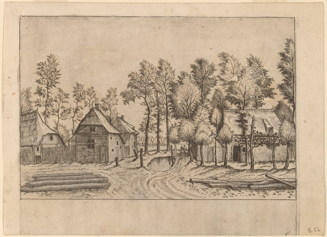 Calle del Pueblo de Johannes van Doetechum, the Elder and Lucas