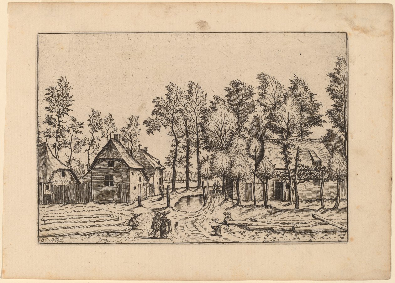 Calle del pueblo de Johannes van Doetechum, the Elder and Lucas